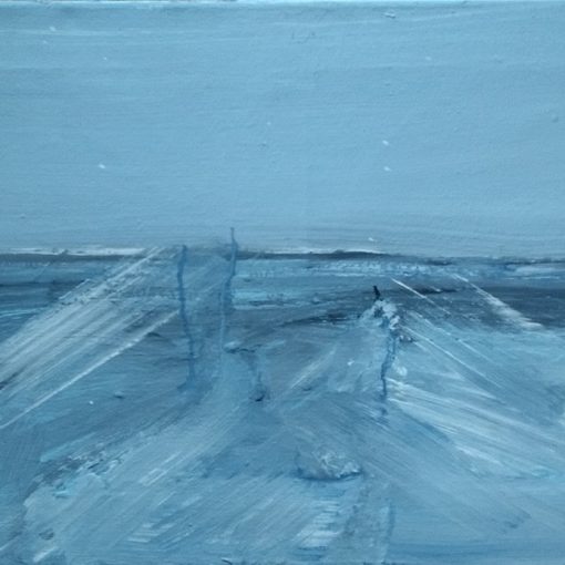 Grey Marsh #4. Oil & Acrylic on Canvas. 32in X 17in. £325